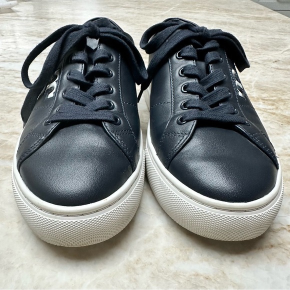 Tory Burch Amalia Navy Leather Sneaker Size 8M. - Picture 4 of 10